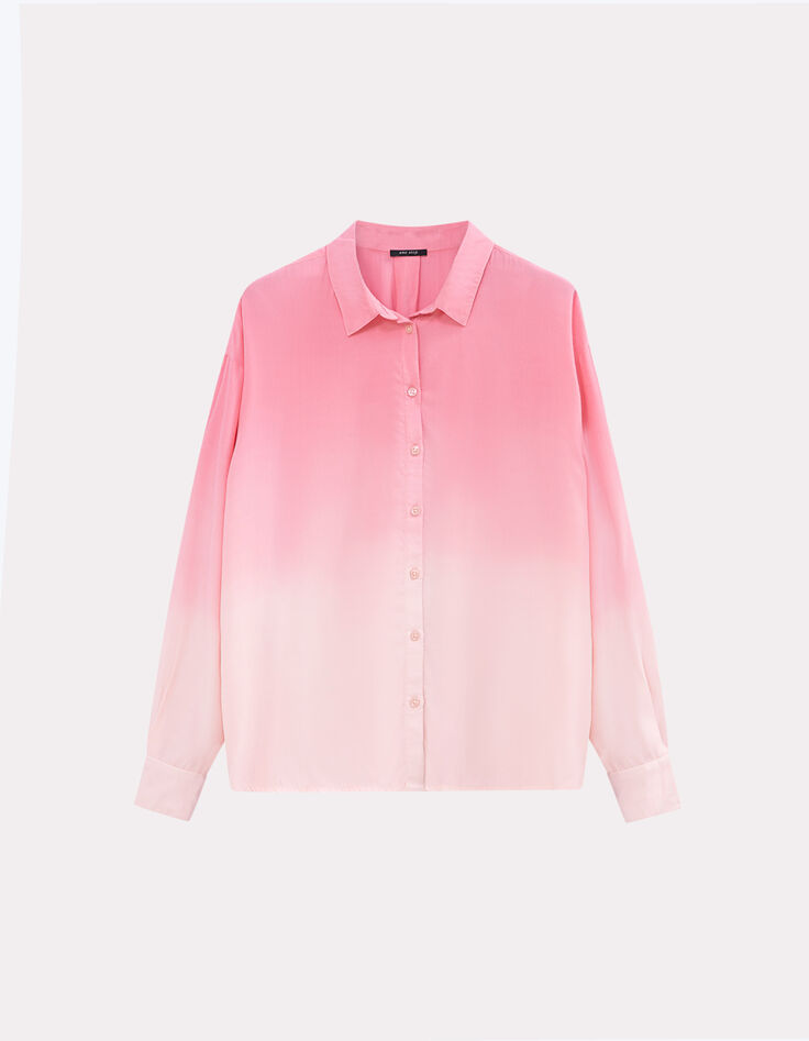 CARYA - Chemise rose effet deep dye-6 CARYA - Chemise rose effet deep dye-6