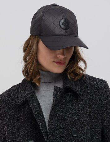 ALISE - Casquette noire matelassée-7