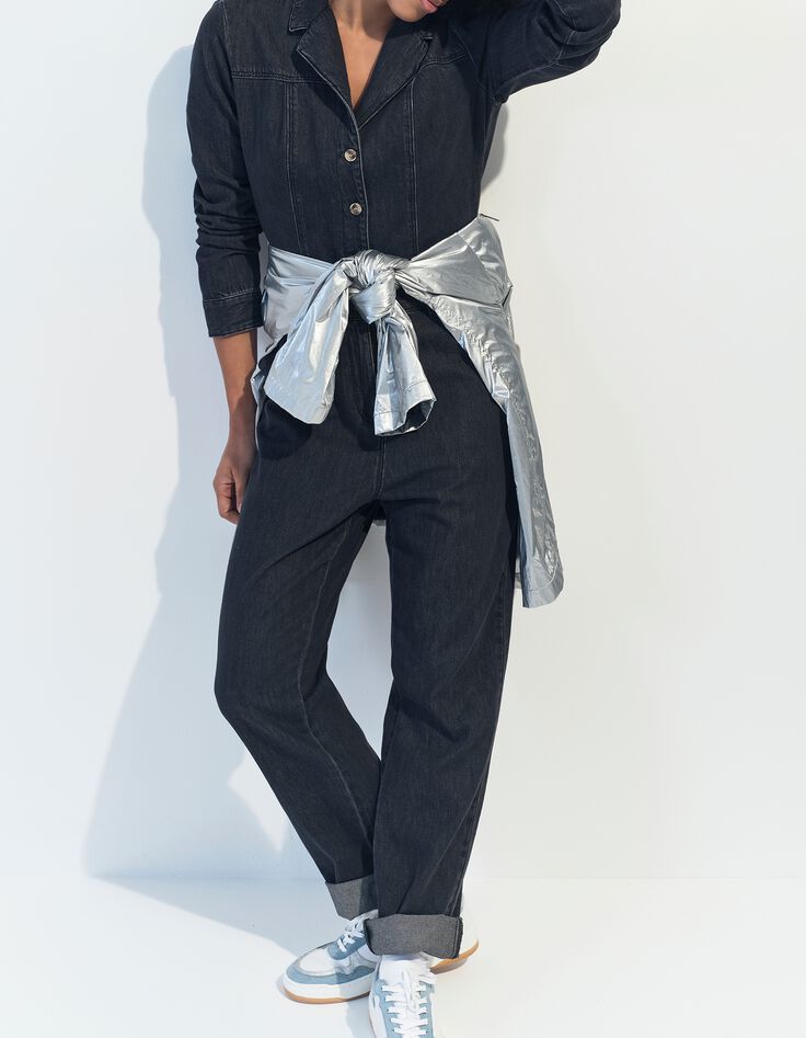 RONIN - Combinaison en jean gris waterless -5