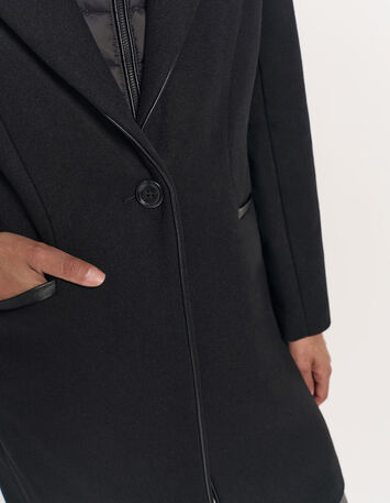 DIDA - Manteau noir avec parmenture amovible-5