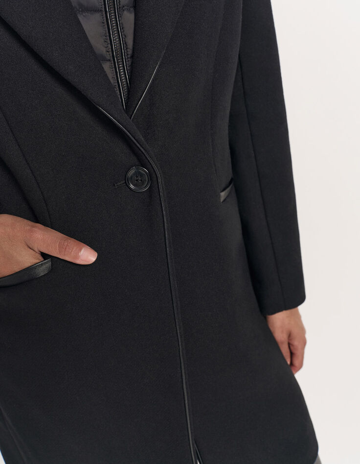 DIDA - Manteau noir avec parmenture amovible-5