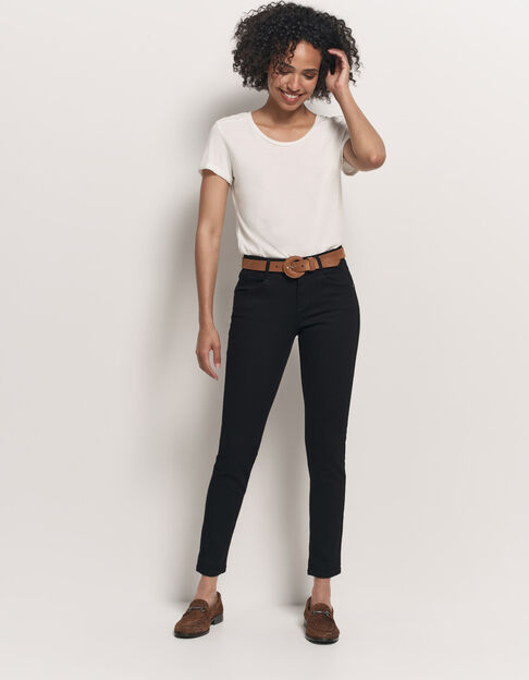 LE INDI - Jean slim noir 7/8ème effet push up - One Step
