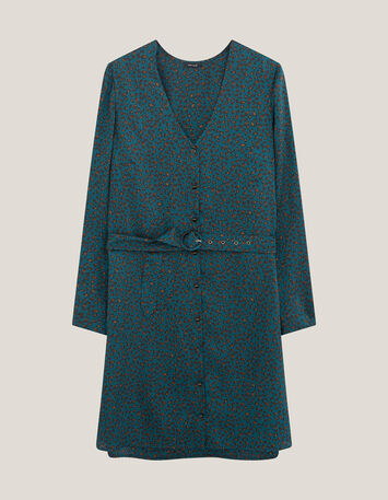 RYANNE - Robe chemise sycamore à imprimé léopard d'hiver-6