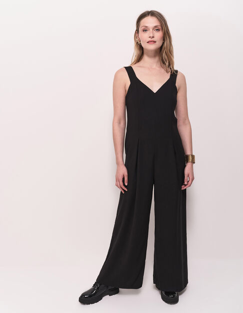 ROSS - Combinaison-pantalon large noire - One Step