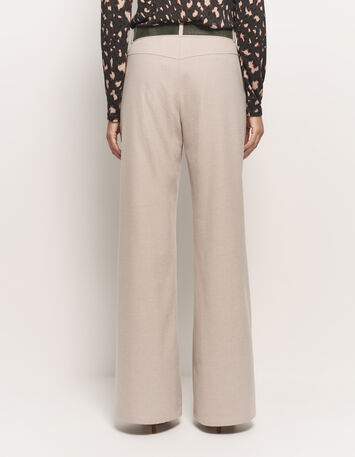 POETE - Pantalon de costume beige large-2