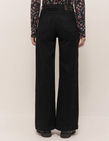 LE HAILEY - Jean flare noir-3
