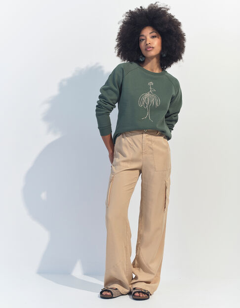 PARA - Pantalon battle beige Lyocell® 7/8e - One Step