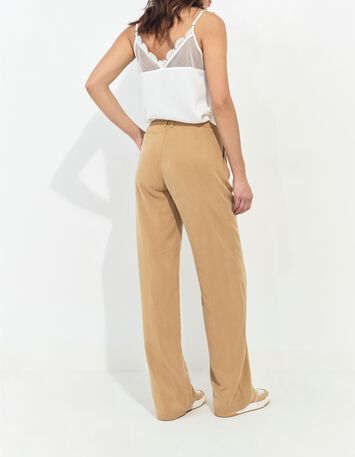 PALMA - Pantalon de costume beige Lyocell&reg; large -3