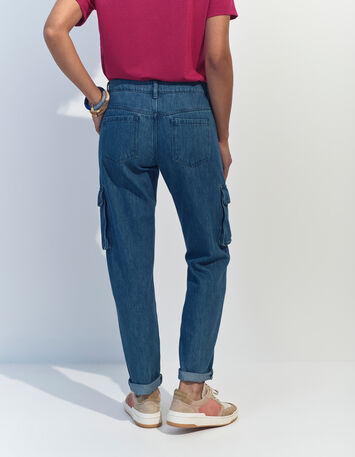 LE ZENDAYA - Jean battle bleu waterless carotte 7/8&egrave;me-2