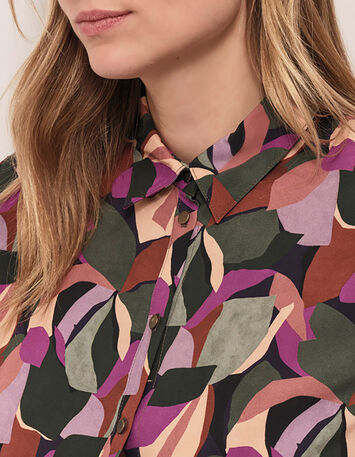 CLARA - Chemise sycamore à imprimé arty couleur-1