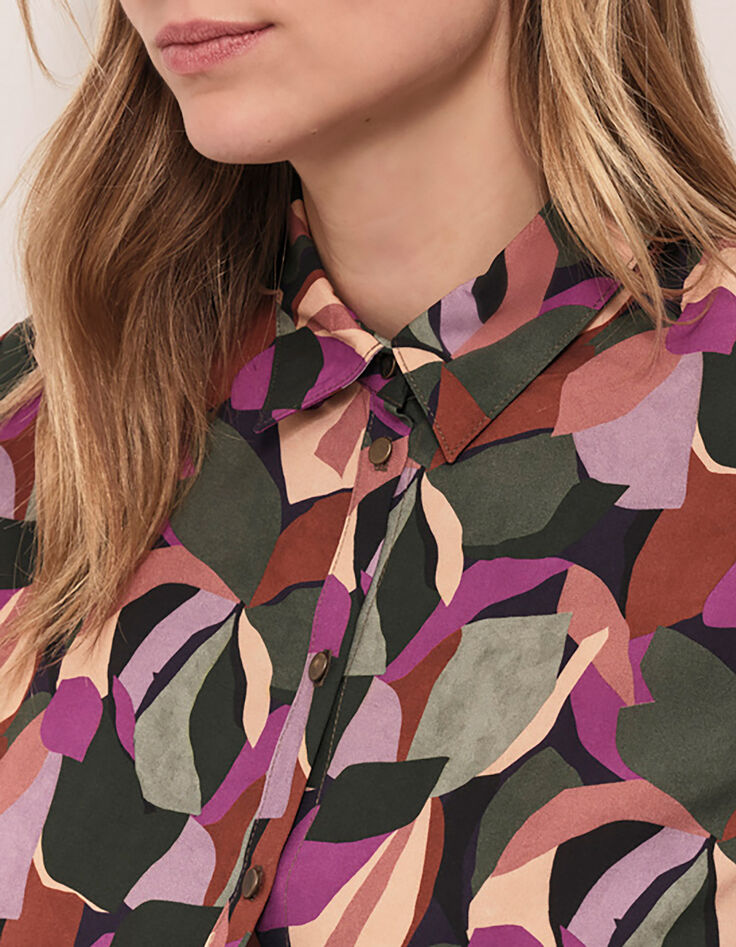 CLARA - Chemise sycamore à imprimé arty couleur-1
