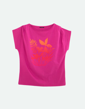 MAGNUS - T-shirt orchidée coton bio visuel palmiers-5
