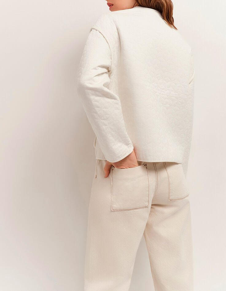 DICKA - Blouson écru matelassé-3