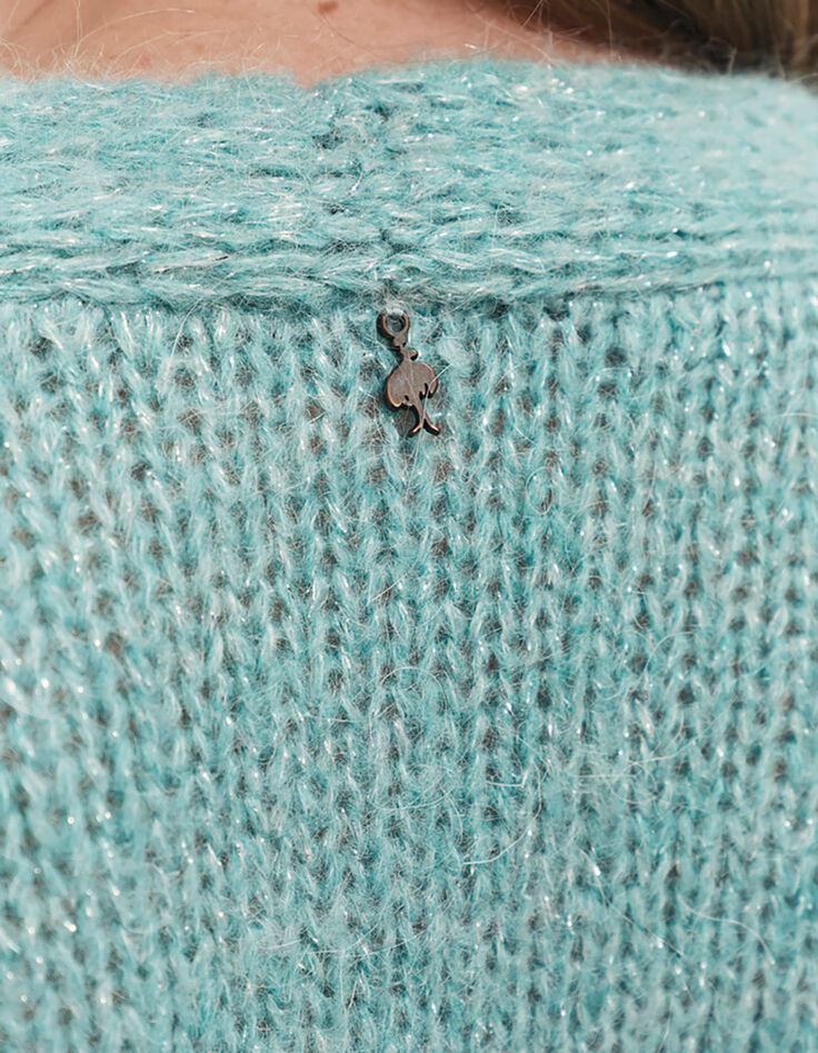 TABAR - Cardigan sycamore tricot lurex motif rayures-6