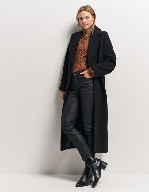 LE DANA - Jean noir enduit esprit motard - One Step