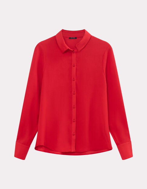 CYMONE - Chemise rouge fluide polyester recyclé - One Step