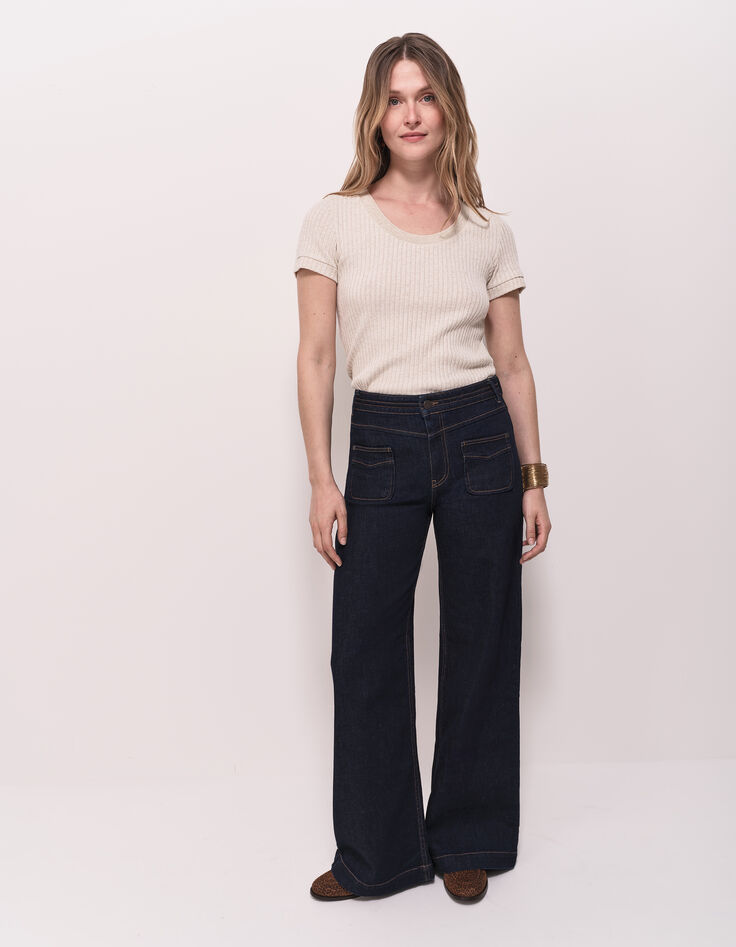 LE HAILEY - Jean flare brut-1 LE HAILEY - Jean flare brut-1