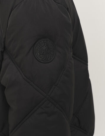 DROP - Doudoune noire à col châle DuPont™ Sorona®-4