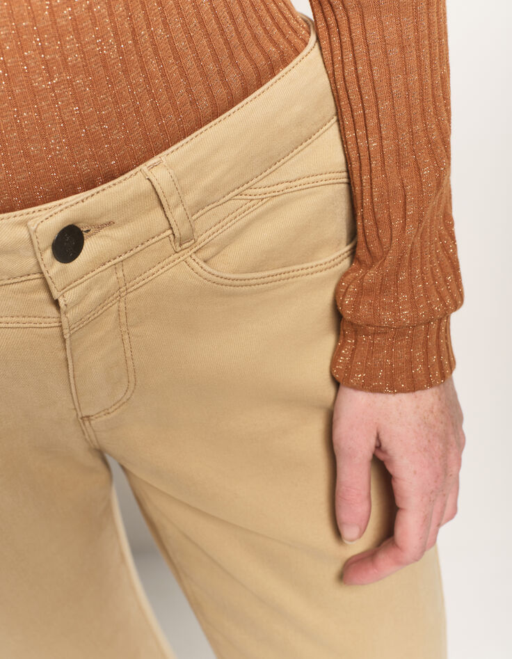 LE INDI - Jean slim beige waterless 7/8e effet push-up-4