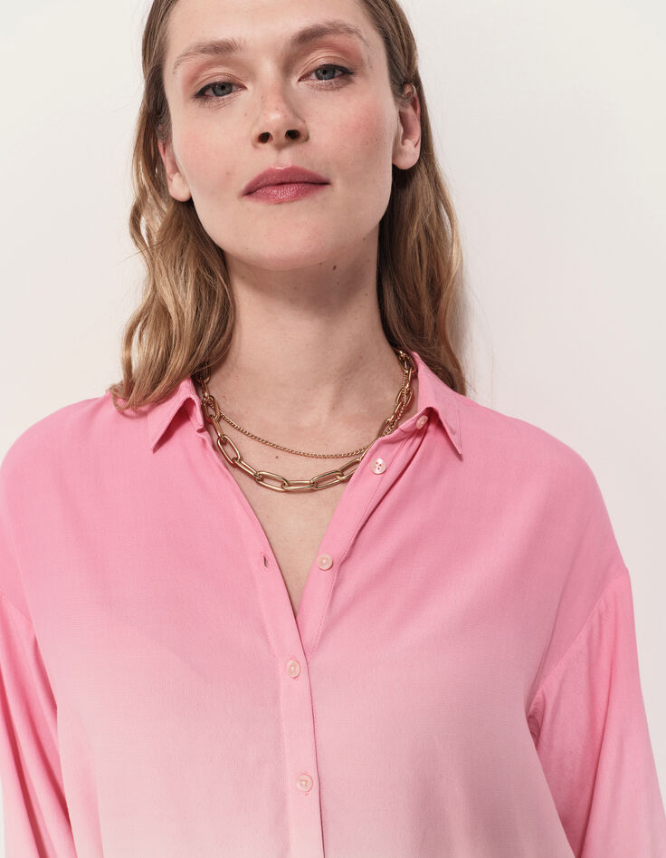 CARYA - Chemise rose effet deep dye-4 CARYA - Chemise rose effet deep dye-4