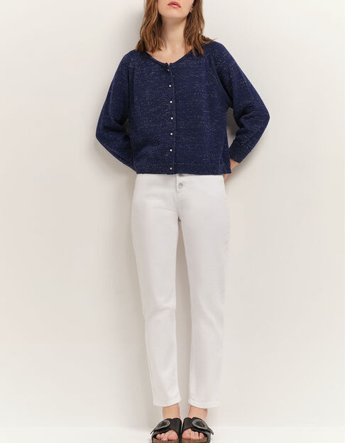 LE ELSA - Jean mom blanc 7/8e waterless - One Step