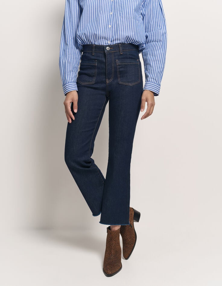 LE KARLIE - Jean bootcut marine waterless 7/8ème-2 LE KARLIE - Jean bootcut marine waterless 7/8ème-2