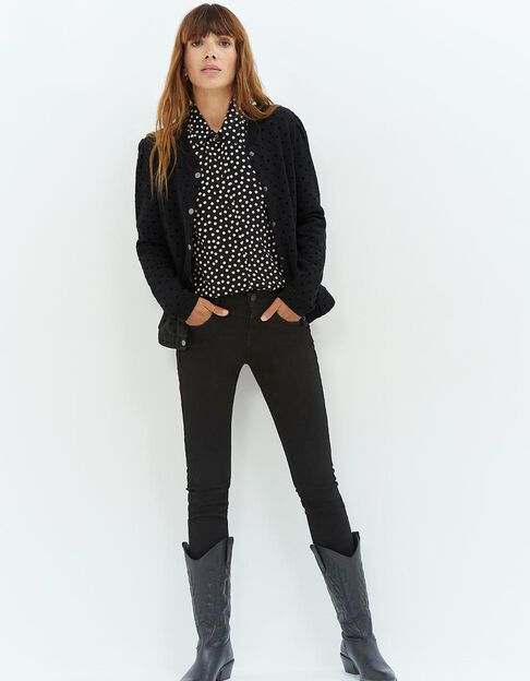 LE INDI - Jean slim noir 7/8ème effet push up - One Step