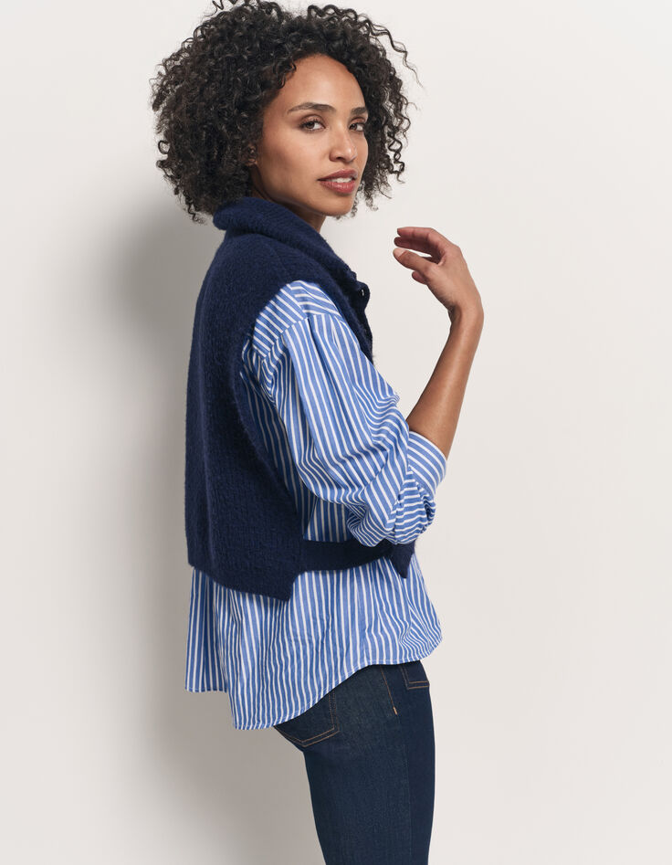 ANGIE - Col camionneur marine en tricot-7 ANGIE - Col camionneur marine en tricot-7