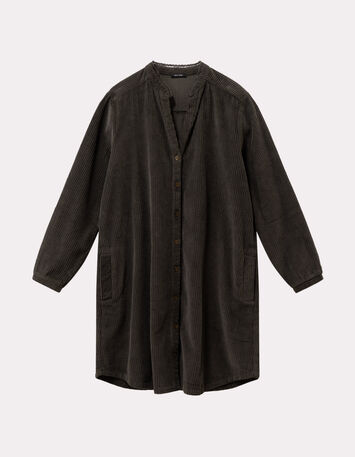 RUSH - Robe kaki velours côtelé-5