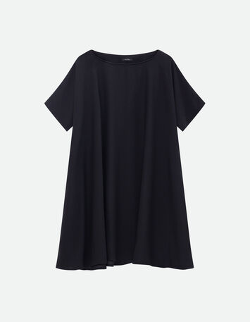 RIOM - Robe noire ample polyester recyclé -6