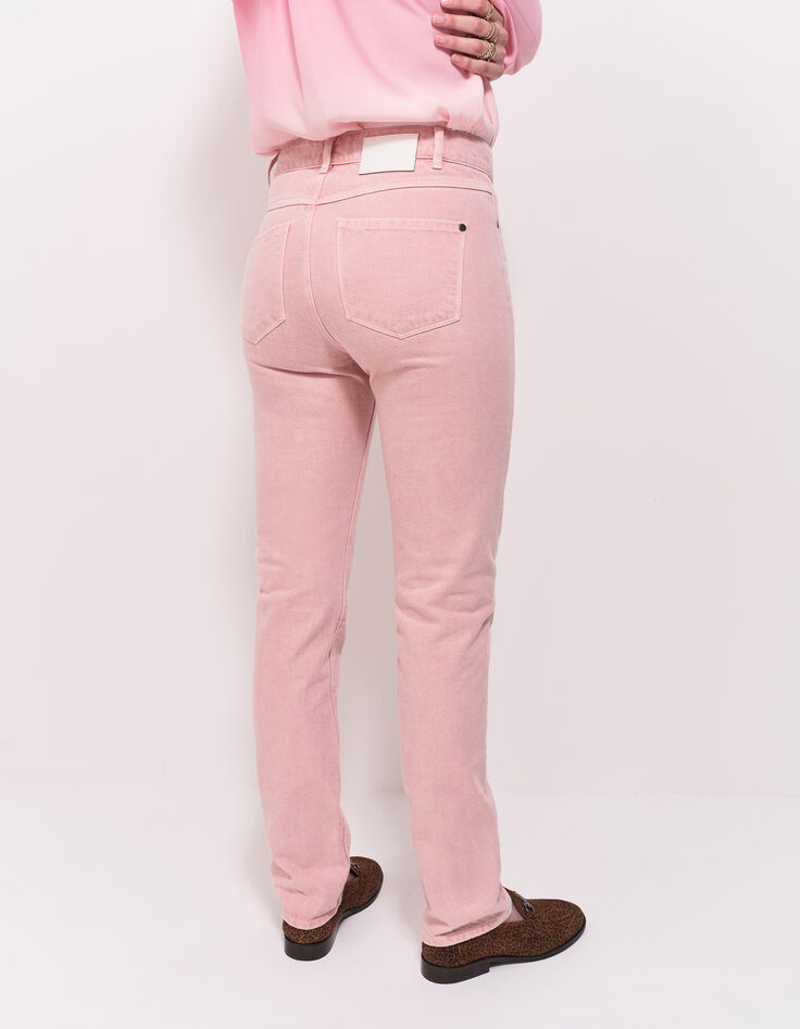 LE CARLA - Jean droit rose 7/8e-3