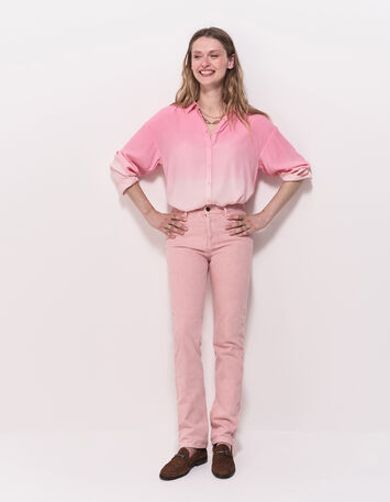 CARYA - Chemise rose effet deep dye-6