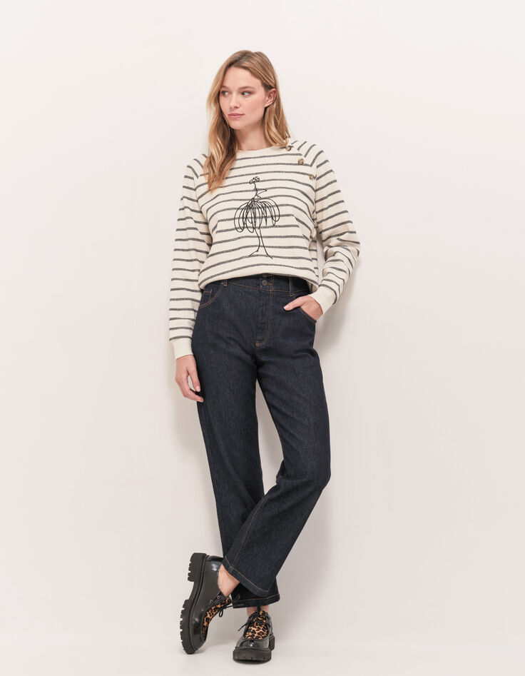 LE JILL - Jean mom brut 7/8e-1