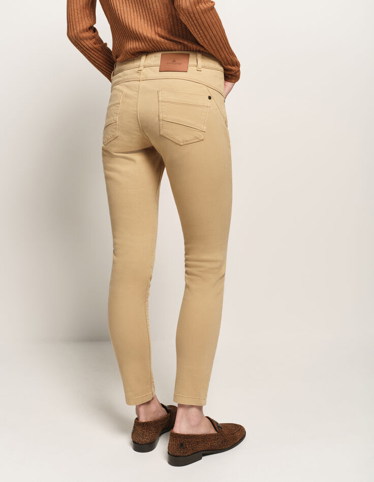LE INDI - Jean slim beige waterless 7/8e effet push-up-3
