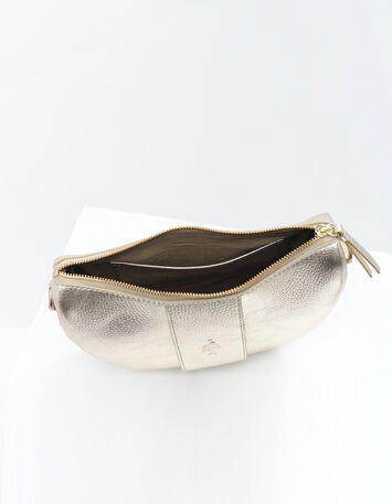 ALBA - Sac bandoulière doré en cuir-4