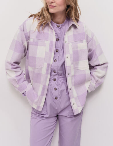 CESAR - Chemise glycine flanelle à motif carreaux - One Step