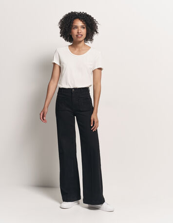LE HAILEY - Jean flare noir-1