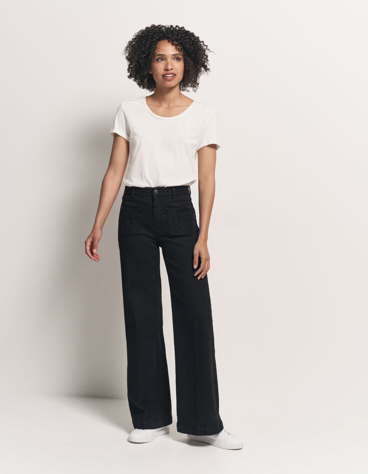 LE HAILEY - Jean flare noir-1 LE HAILEY - Jean flare noir-1