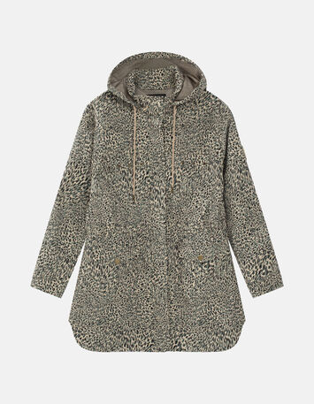 DIVIN - Parka beige à imprimé cool léo-5