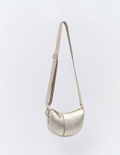 ALBA - Sac bandoulière doré en cuir - One Step
