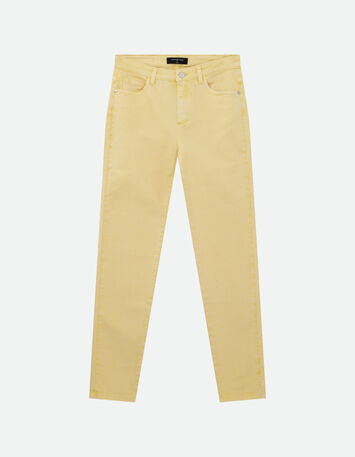 LE MONICA - Jean slim jaune waterless 7/8e -6