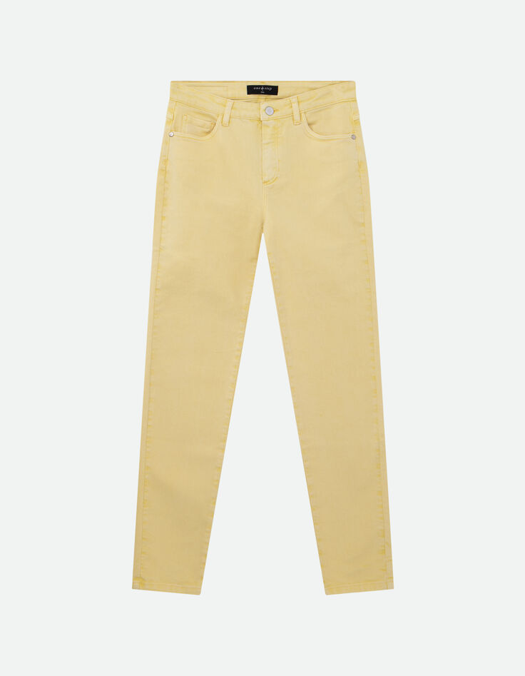 LE MONICA - Jean slim jaune waterless 7/8e -6