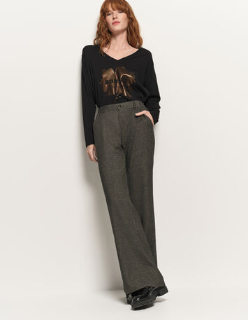 POETE - Pantalon de costume gris large-3