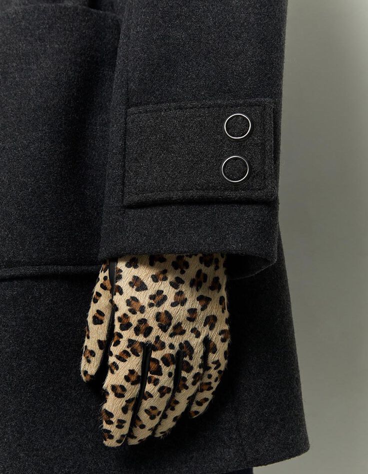 DILEMNE - Manteau anthracite ceinturé-4