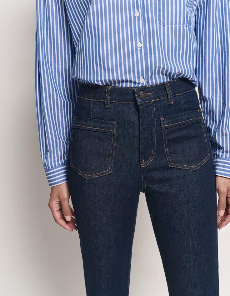 LE KARLIE - Jean bootcut marine waterless 7/8ème-4 LE KARLIE - Jean bootcut marine waterless 7/8ème-4