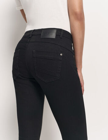 LE INDI - Jean slim noir 7/8ème effet push up-6