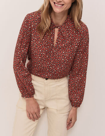 CHABADA - Blouse pumpkin à imprimé safari d'hiver-1 CHABADA - Blouse pumpkin à imprimé safari d'hiver-1