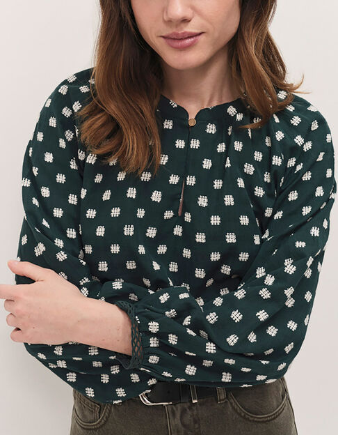 COLOMBE - Blouse sycamore broderies all over - One Step