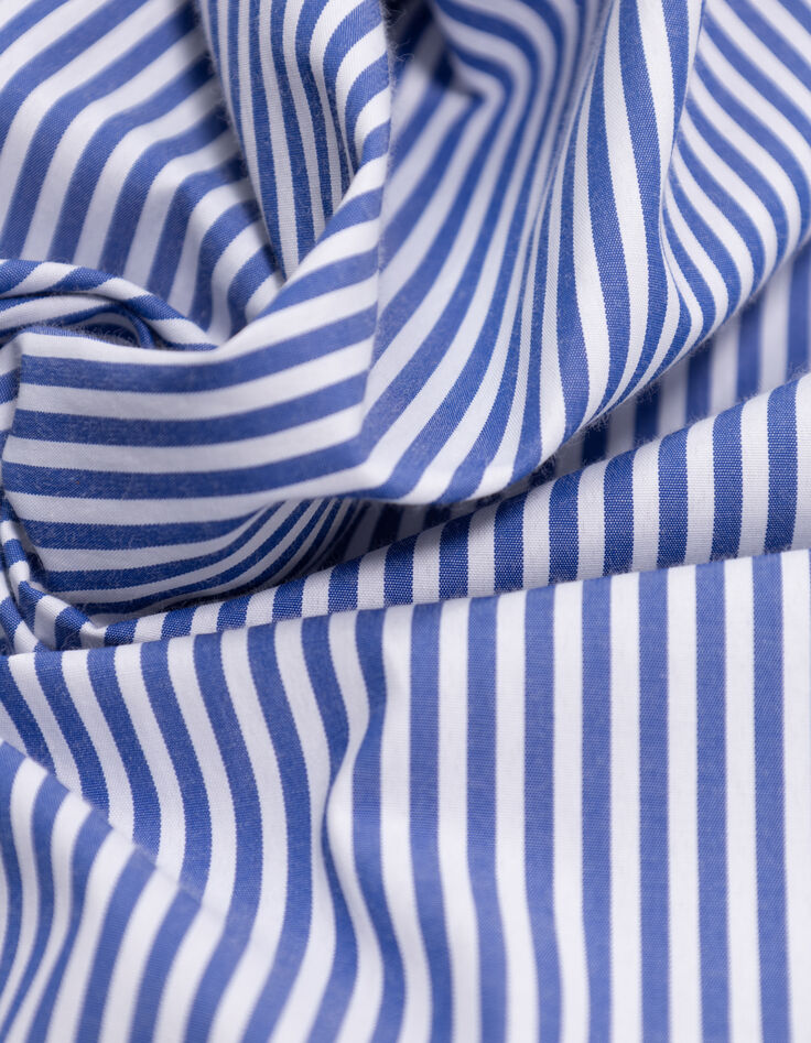 CAYCE - Blouse à rayures bleues découpes dentelle-8 CAYCE - Blouse à rayures bleues découpes dentelle-8