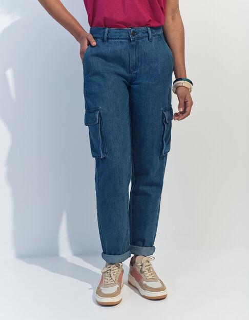 LE ZENDAYA - Jean battle bleu waterless carotte 7/8&egrave;me - One Step